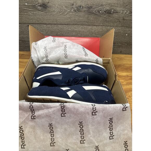 Reebok RB1981 Men\'s Safety Toe Classic Work Safety Shoes Casual Navy Size 12 M
